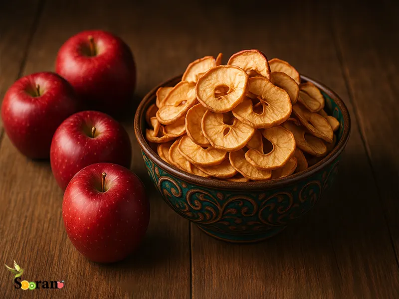 سیب خشک؛ میان وعده ای خوشمزه