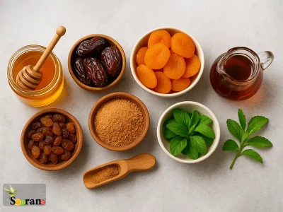 مواد طبیعی جایگزین شکر در رژیم غذایی سالم