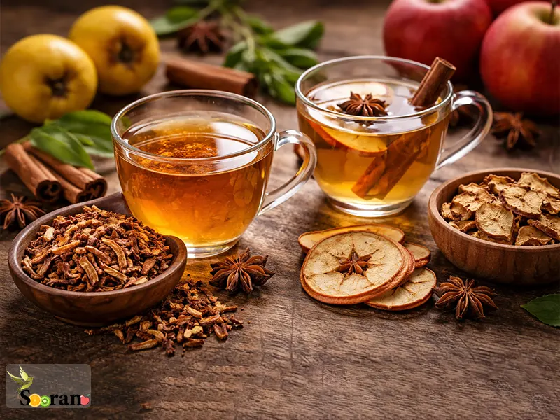 چای به بهتره یا دمنوش سیب؟ مقایسه کامل خواص و تأثیرات
