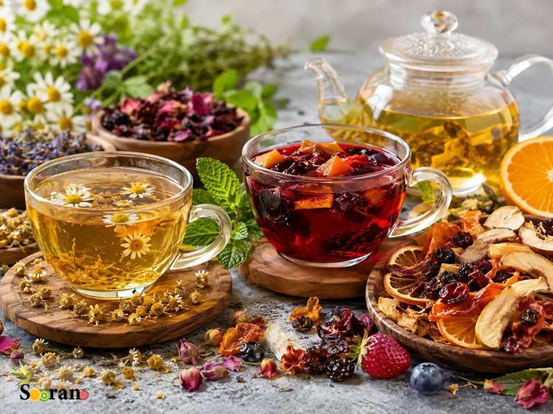 تفاوت دمنوش و چای میوه ای